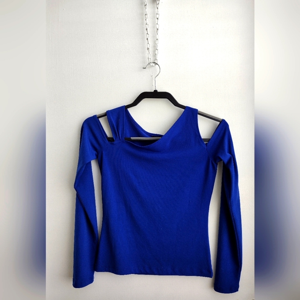 Royal Blue Off Shoulder Top